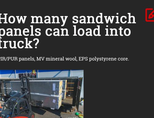 How many sandwich panels can load into truck?